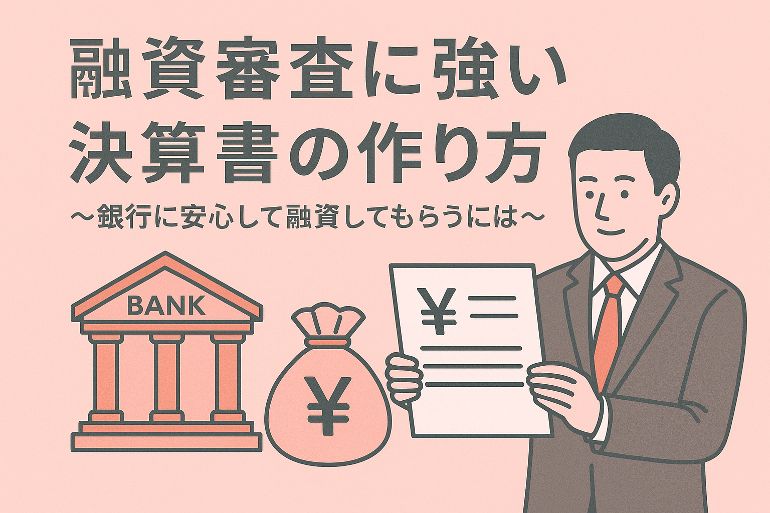 融資審査に強い決算書の作り方〜銀行に安心して融資してもらうには〜